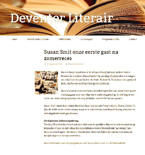 Lezing: Vereniging Deventer Literair