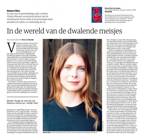 Vijfsterrenrecensie De meisjes van Emma Cline in NRC Handelsblad!