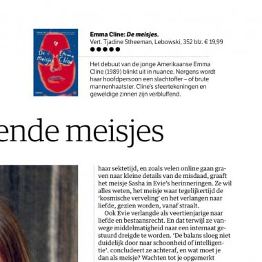 Vijfsterrenrecensie De meisjes van Emma Cline in NRC Handelsblad!