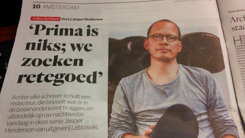 'Prima is niks; we zoeken retegoed'