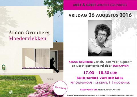 Arnon Grunberg bij Boekhandel Van der Meer - 26 augustus in Noordwijk