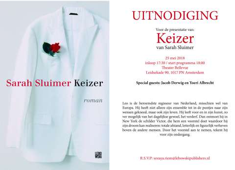 Win 2x6 lezerskaartjes voor de presentatie van 'Keizer' van Sarah Sluimer