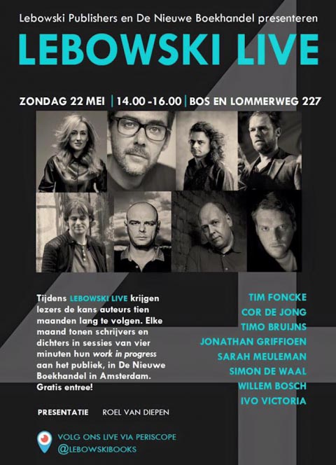 Nieuwe Lebowski Live @ De Nieuwe Boekhandel op 22 mei