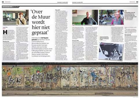 'Over de Muur wordt hier niet gepraat' (Jonah Falke voor De Gelderlander)