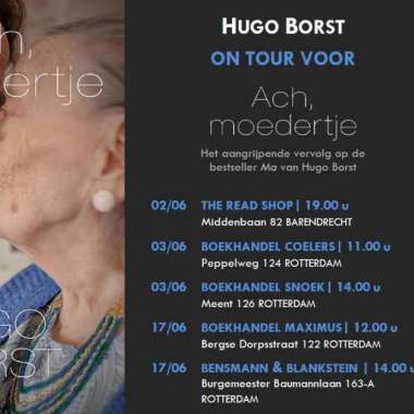 Boekhandelstour Hugo Borst voor 'Ach, moedertje'