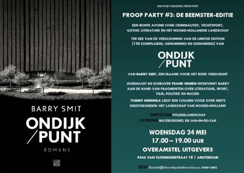 Kom naar de Proof Party van Barry Smit: De Beemster-editie